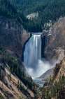 USA, Wyoming. Yellowstone River, Lower Falls and Grand Canyon, Yellowstone National Park. Art Print